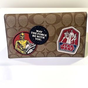 Coach X Star Wars Large Universal Phone Case In Signature Canvas With Patches